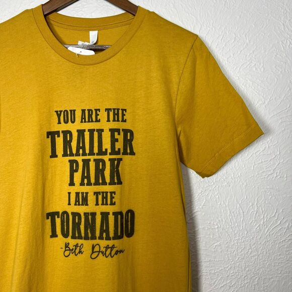 NWT Yellowstone Beth Dutton Trailer Park Tornado Bella Canvas Soft T-Shirt - Picture 3 of 9
